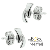 oorknoppen wit goud 7.5mm - 600150 oorknoppen wit goud 7.5mm - 600150