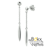 oorknophangers lang in zilver 38mm - 600161 oorknophangers lang in zilver 38mm - 600161