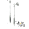oorknophangers lang in zilver 38mm - 600161 oorknophangers lang in zilver 38mm - 600161
