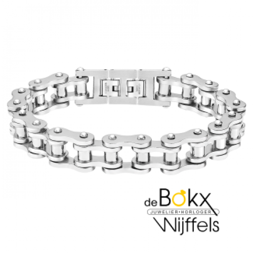 stalen armband met fietsketting schakels - 600192 stalen armband met fietsketting schakels - 600192