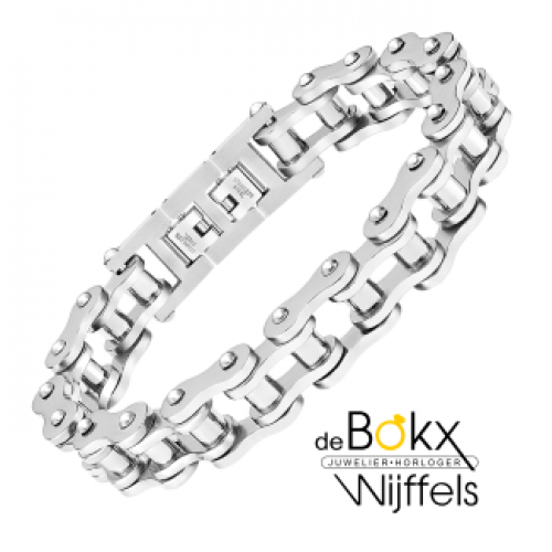 stalen armband met fietsketting schakels - 600192 stalen armband met fietsketting schakels - 600192