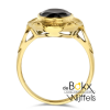 vintage gouden ring met onyx maat 54 - 600200