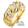 gouden ring met diamant maat 53 - 600202