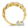 gouden ring met diamant maat 53 - 600202