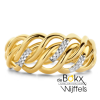 gouden ring met diamant maat 53 - 600202
