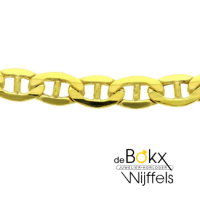 anker ketting zilgold 50cm goud met zilveren kern 6.5mm - 600232 anker ketting zilgold 50cm goud met zilveren kern 6.5mm - 600232