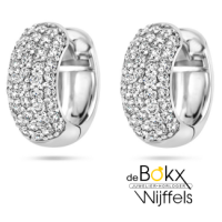 oorringen met veel zirkonia steentjes 15,5mm - 600233 oorringen met veel zirkonia steentjes 15,5mm - 600233