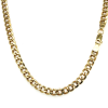 gourmette 4-zijdes geslepen ketting 60cm goud met zilveren kern 5mm - 600235