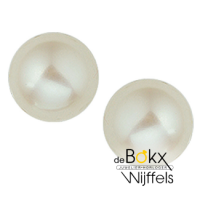 oorknoppen parel met zilver 9.5mm - 600243 oorknoppen parel met zilver 9.5mm - 600243