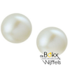 oorknoppen parel met zilver 7.5mm - 600244 oorknoppen parel met zilver 7.5mm - 600244