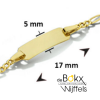 9k goud graveerarmband plaat 5,0 mm 11-13 cm - 600248 9k goud graveerarmband plaat 5,0 mm 11-13 cm - 600248