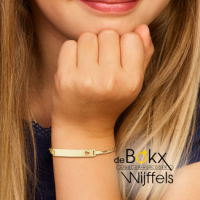 9k goud graveerarmband hart 11-13 plaat 4,0 mm - 600249 9k goud graveerarmband hart 11-13 plaat 4,0 mm - 600249