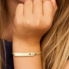 9k goud graveerarmband gourmet 11-13cm met een hartje in het plaatje - 600250