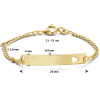 9k goud graveerarmband gourmet 11-13cm met een hartje in het plaatje - 600250