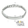 graveerarmband gourmette 6-zijdes geslepen plaat 8,5 mm 21 cm - 600254 graveerarmband gourmette 6-zijdes geslepen plaat 8,5 mm 21 cm - 600254