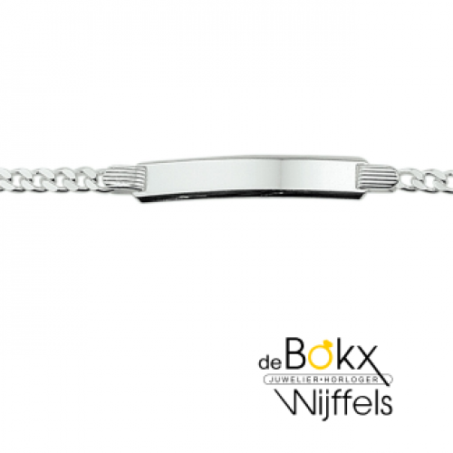 graveerarmband zilver gourmet 6 mm 18cm - 600256 graveerarmband zilver gourmet 6 mm 18cm - 600256
