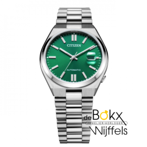 Citizen automatisch heren horloge NJ0150-81X met groene wijzerplaat . - 600291