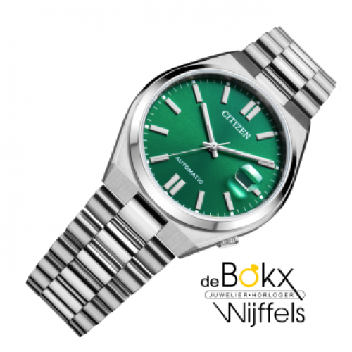 Citizen automatisch heren horloge NJ0150-81X met groene wijzerplaat . - 600291