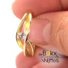 Prachtige gouden ring maat 54 met zirkonia steentje - 600303 Prachtige gouden ring maat 54 met zirkonia steentje - 600303