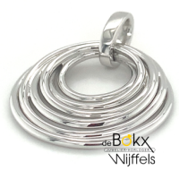 hanger zilver van Breuning met cirkels - 600324 hanger zilver van Breuning met cirkels - 600324