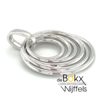 hanger zilver van Breuning met cirkels - 600324 hanger zilver van Breuning met cirkels - 600324