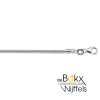 ketting in zilver met een slang schakel rond 2,0 mm 45cm - 600326 ketting in zilver met een slang schakel rond 2,0 mm 45cm - 600326