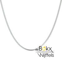 ketting slang rond 1,4 mm in zilver 45cm - 600327 ketting slang rond 1,4 mm in zilver 45cm - 600327
