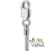 ketting slang rond 1,4 mm in zilver 45cm - 600327 ketting slang rond 1,4 mm in zilver 45cm - 600327