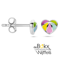 oorknoppen hartjes met kleur - 600334 oorknoppen hartjes met kleur - 600334