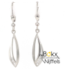 oorhangers met haken zilver met zirkonia 44mm - 600342 oorhangers met haken zilver met zirkonia 44mm - 600342