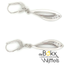 oorhangers met haken zilver met zirkonia 44mm - 600342 oorhangers met haken zilver met zirkonia 44mm - 600342