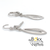 oorhangers met haken zilver met zirkonia 44mm - 600342 oorhangers met haken zilver met zirkonia 44mm - 600342
