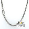 zilver ketting rond venetiaans 45cm - 600345