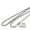 zilver ketting rond venetiaans 45cm - 600345