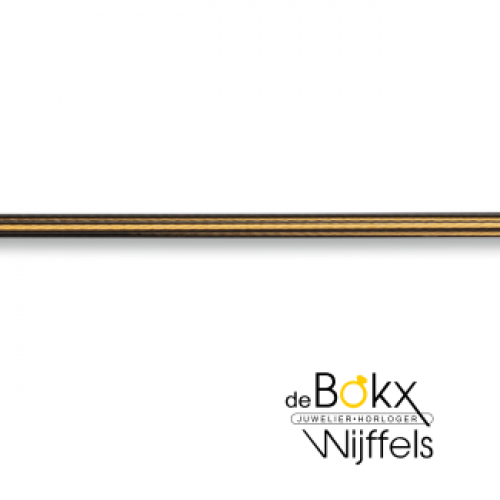 ketting 45cm spang Bastiaan inverun zwart en goud kleurig - 600349