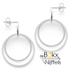 oorknoppen hangend in zilver "Summer Breeze" 31mm - 600352