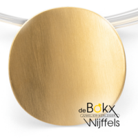 Ronde hanger zilver verguld mat afgewerkt - 600356 Ronde hanger zilver verguld mat afgewerkt - 600356