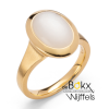 Ring Magisch Maanlicht zilver verguld met witte maansteen 54 - 600362