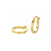 gouden oorringen vierkante buis met zilveren kern Fjory oorring 10mm - 601222 gouden oorringen vierkante buis met zilveren kern Fjory oorring 10mm - 601222
