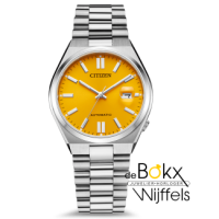 Citizen automaat horloge NJ0150-81Z met gele wijzerplaat . - 600365 Citizen automaat horloge NJ0150-81Z met gele wijzerplaat . - 600365