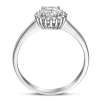 halo ring in zilver met zirkonia maat 56 - 600371