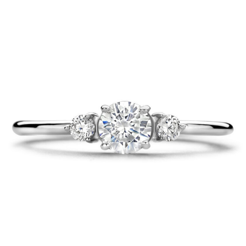 ring met zirkonia steentjes in zilver maat 56 - 600372