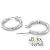 oorringen zilver gedraaid 20mm - 600374 oorringen zilver gedraaid 20mm - 600374