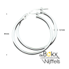 Zilveren oorbellen (grote ringen) 30mm - 600411 Zilveren oorbellen (grote ringen) 30mm - 600411