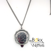 SOS talisman in staal met ketting - 600413