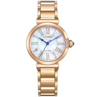 rose kleurige dames horloge van citizen met diamanten EM1063-89D - 600419 rose kleurige dames horloge van citizen met diamanten EM1063-89D - 600419
