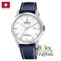 Festina met lederen band swiss made F20025-2 - 600429 Festina met lederen band swiss made F20025-2 - 600429