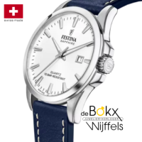 Festina met lederen band swiss made F20025-2 - 600429 Festina met lederen band swiss made F20025-2 - 600429