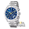 chronograaf horloge  staal van Festina blauw F20668-2 - 600437