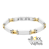 armband heren in staal en goud kleurig - 600446 armband heren in staal en goud kleurig - 600446